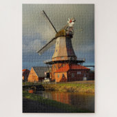 Puzzle Moulin Ostfriesland Pays-Bas Grind Grain Jigsaw Pu (Vertical)