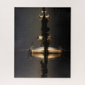 Puzzle Moulins à vent et eau illuminée la nuit (Vertical)