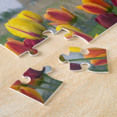 Puzzle Moulins à vent et tulipes le long du canal à (Côté)