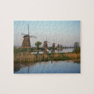 Puzzle Moulins à vent, Kinderdijk, Pays-Bas