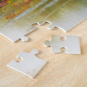 Puzzle Mountain and river landscape art (Côté)