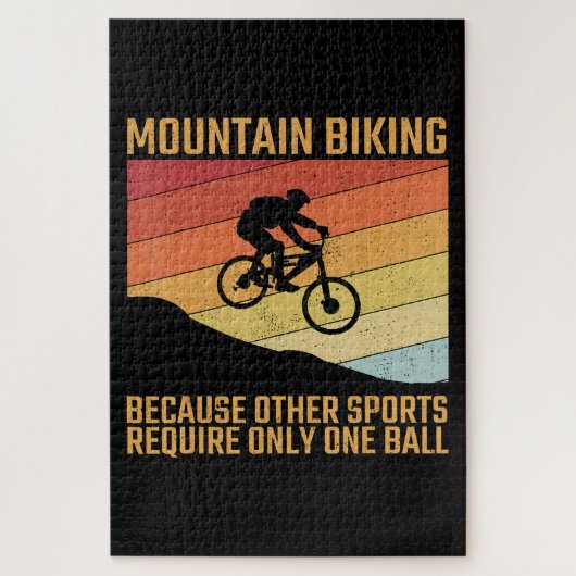 Puzzle mountain biking mountain mountainbike (Vertical)