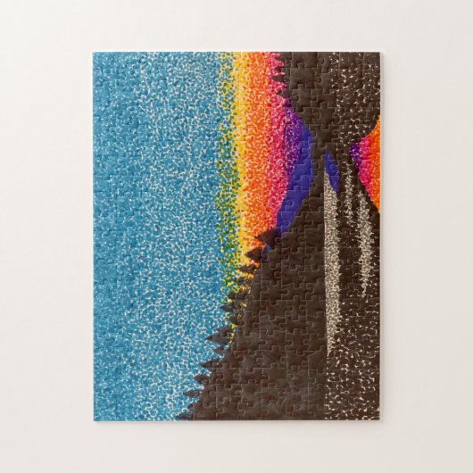 Puzzle - Mountain Sunset Legpuzzel (Verticaal)