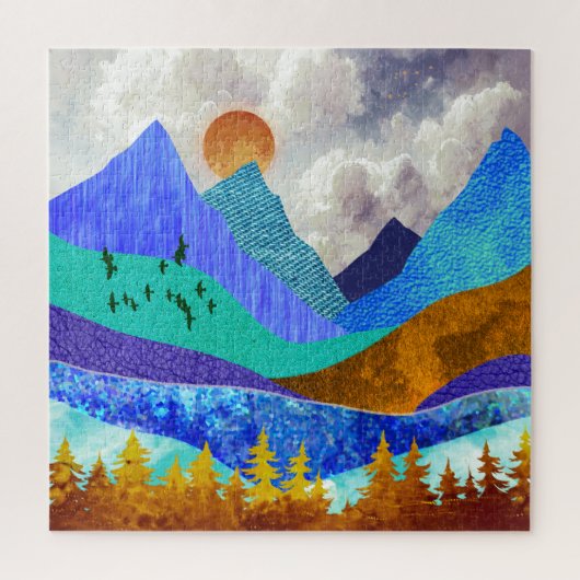 Puzzle Mountain Vista (Vertical)