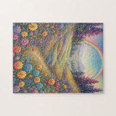 Puzzle Mountains Flowers Rainbow (Horizontal)