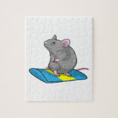 Puzzle Mouse as Snowboarder (Vertical)