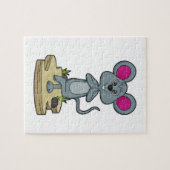 Puzzle Mouse at yoga (Horizontal)