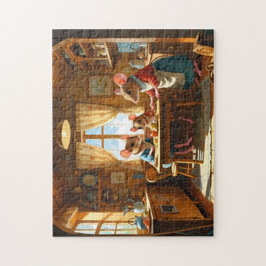 Puzzle Mouse Family (Vertical)