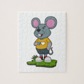 Puzzle Mouse with Coffee cup (Vertical)