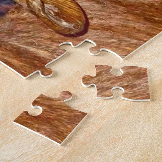 Puzzle moutons à cornes longues canadiens. (Côté)