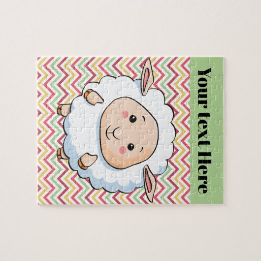 Puzzle Moutons blancs (Horizontal)