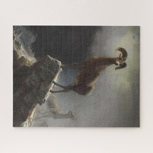 Puzzle Moutons des Rocheuses par Albert Bierstadt Découpa (Horizontal)