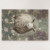 Puzzle Moutons Élégants Fond De Fleur De Lavande (Horizontal)