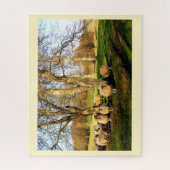 Puzzle Moutons en hiver (Vertical)