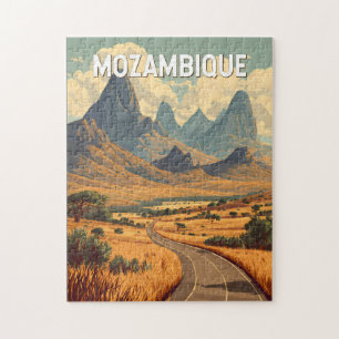 Puzzle Mozambique Illustration Voyage Art Vintage