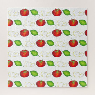 Puzzle Mozzarella Tomato Basil Italien Ingrédients alimen