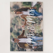 Puzzle Mr & Mrs Newlywed Custom Full Photo (Vertical)