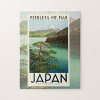 Mt Fuji Japon affiche Voyage Art Vintage