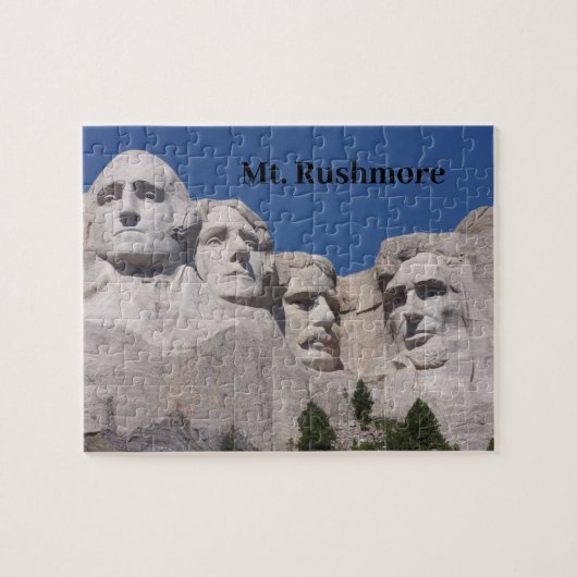 Puzzle Mt. Rushmore - une vue rapprochée. (Horizontal)