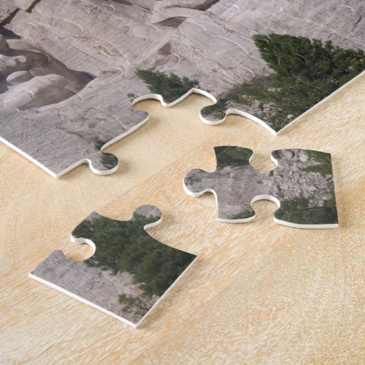 Puzzle Mt. Rushmore - une vue rapprochée. (Côté)
