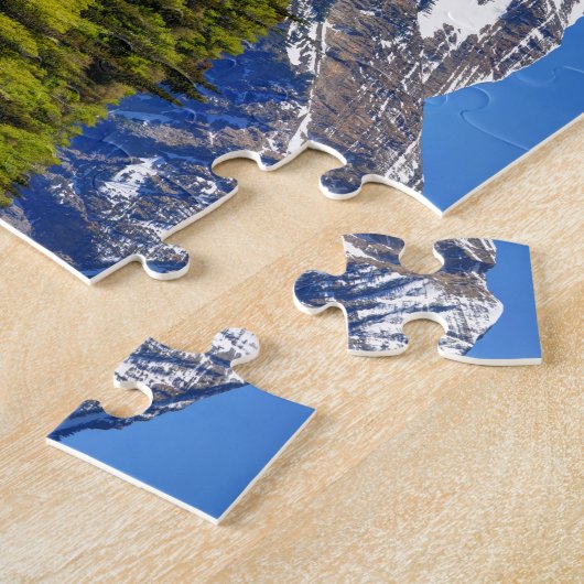 Puzzle Mt. Timpanogos reflété dans l'appartement argenté (Côté)