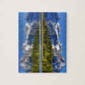 Puzzle Mt. Timpanogos reflété dans l'appartement argenté (Vertical)