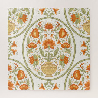 Puzzle Mughal Motif Imaginaire Fleurs Motif