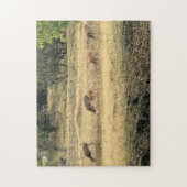 Puzzle Mule Deer dans un champ (Vertical)