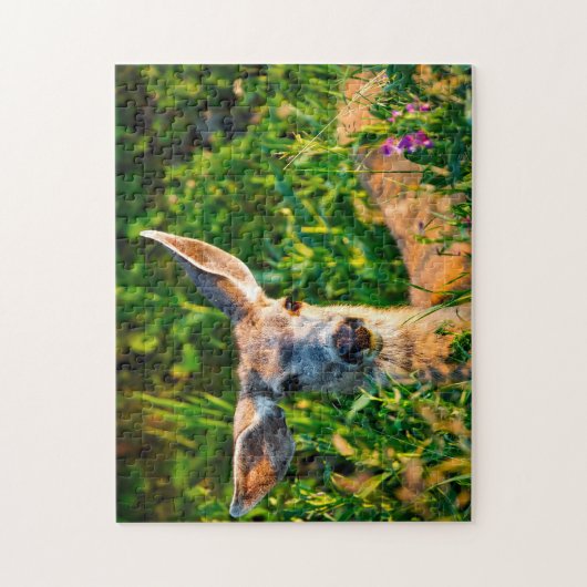 Puzzle Mule Deer Montana. (Vertical)