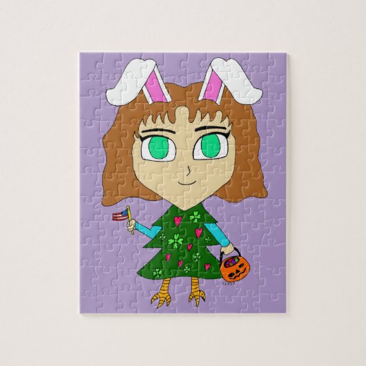 Puzzle Multi Vacances Chibi (Vertical)