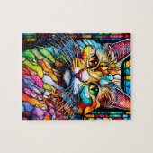 Puzzle Multicolor Cat 708 Motif (Horizontal)