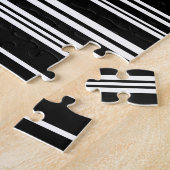 Puzzle Multitudes de rayures noires et blanches inégales (Côté)