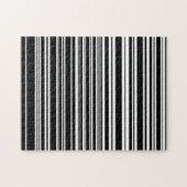 Puzzle Multitudes de rayures noires et blanches inégales (Horizontal)