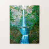 Puzzle Multnomah Falls Oregon. (Vertical)