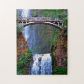 Puzzle Multnomah Falls Oregon. (Vertical)