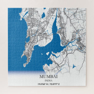 Puzzle Mumbai India City Map Voyage simple