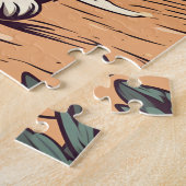 Puzzle Munchkin-Cat sur une plage tropicale au coucher du (Côté)