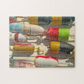 Puzzle Mur de bouées à Nantasket Beach Hull MA (Horizontal)