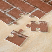 Puzzle Mur de brique rouge rustique (Côté)