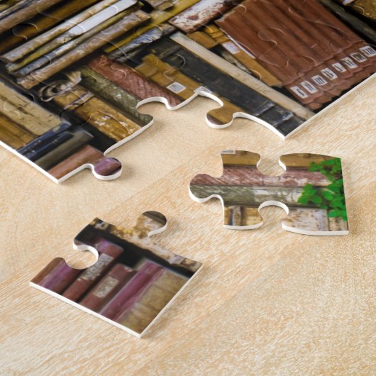 Puzzle Mur de livre, (Côté)