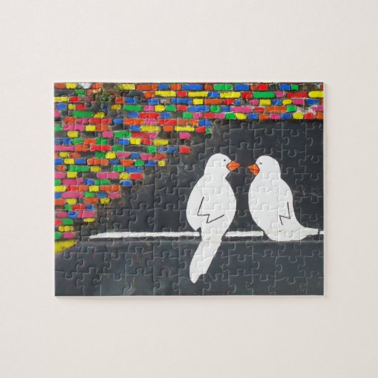 Puzzle mur d'oiseau de brique : mur de graffiti (Horizontal)