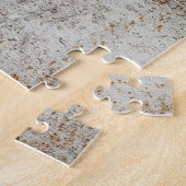 Puzzle Mur en métal coloré rouillé, stries. (Côté)