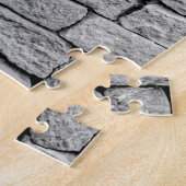 Puzzle Mur en pierre grise, arrière - plan abstrait. (Côté)