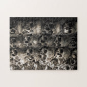 Puzzle Mur Plein De Crânes Et D'Os Dans La Chapelle Des O (Horizontal)