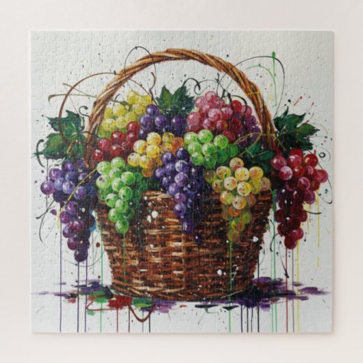 Puzzle Murmurations des raisins d'automne (Vertical)