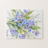 Puzzle Murmure de Fleur Sauvage Virginia Bluebells (Horizontal)