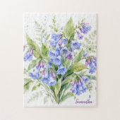 Puzzle Murmure de Fleur Sauvage Virginia Bluebells (Vertical)