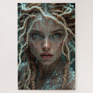 Puzzle Muse de sel surréaliste avec tresses de sel crista