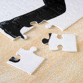 Puzzle Musicien de jazz jouant le saxophone Scratchboard (Côté)