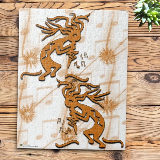 Puzzle Musicien Kokopelli de gauche et de droite